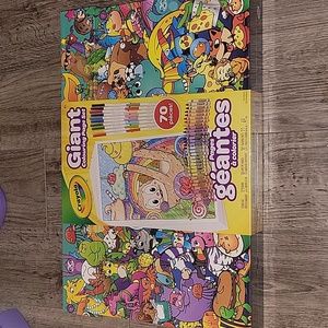 Giant coloring page set